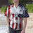 Skull Shirt - Skull Usa Flag Pattern Blue Red Best Design Unisex Hawaiian Shirt