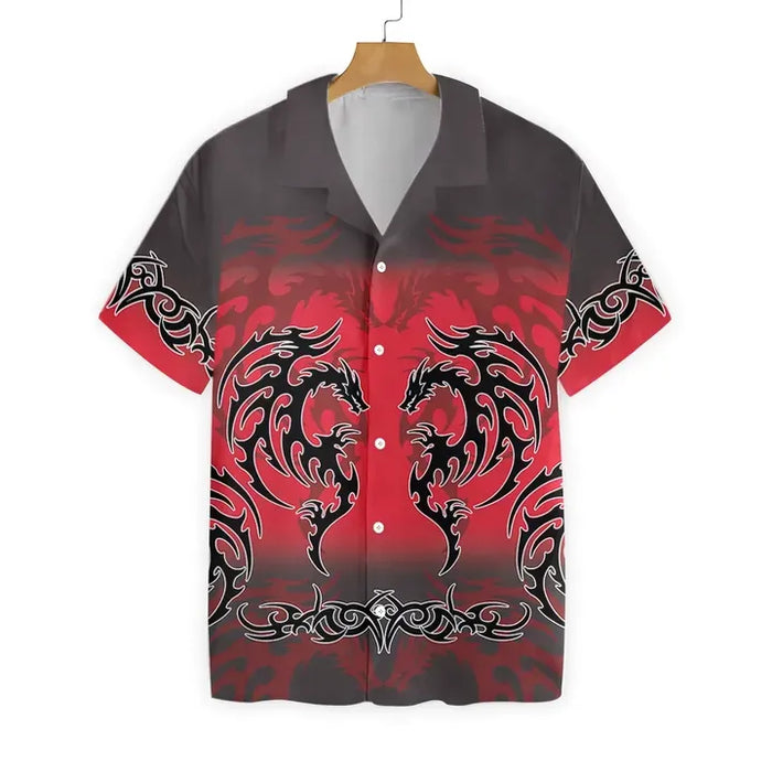 Dragon Shirt - Dragon Tattoo Designs Red Hawaiian Shirt