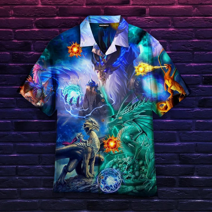 Dragon Shirt - Legend Dragons Colorful Amazing - Dragon Hawaiian Shirt