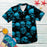 Skull Shirt - Skull Art Blue Nice Design Unisex Hawaiian Shirt