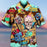 Skull Shirt - Chemise Skull Colorful Amazing Unisex Hawaiian Shirt