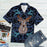 Viking Shirts - Nordic Deer Blue Mandala Vikings Tropical - Viking Hawaiian Shirt
