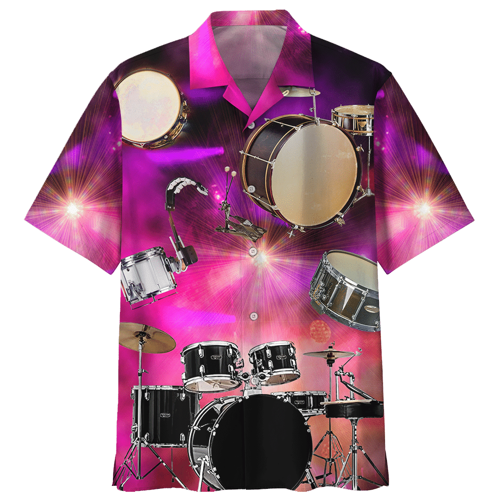 Drum Shirt - Don't Ever Touch My Drum Set Music Hawaiian Shirt