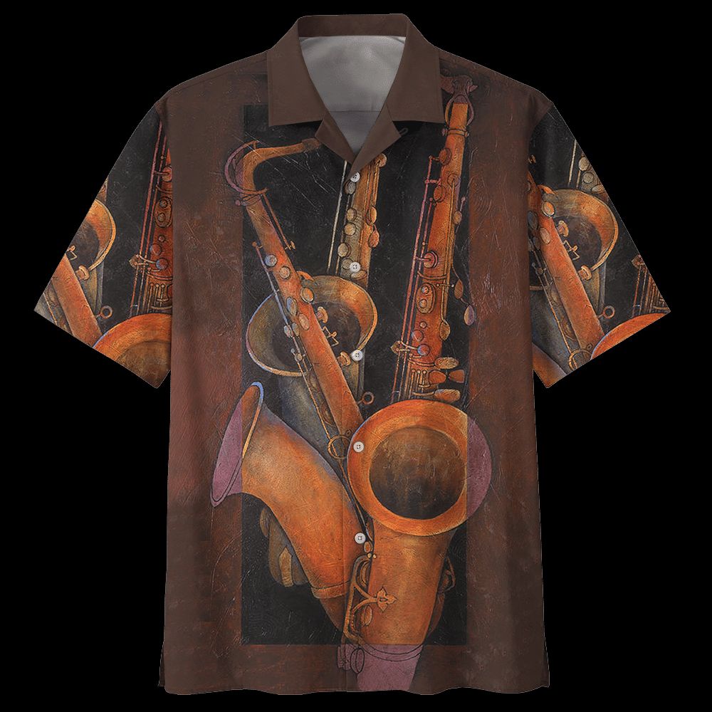 Saxophone Shirt - Keep Calm And Love Alto Saxophone Music Hawaiian Shirt