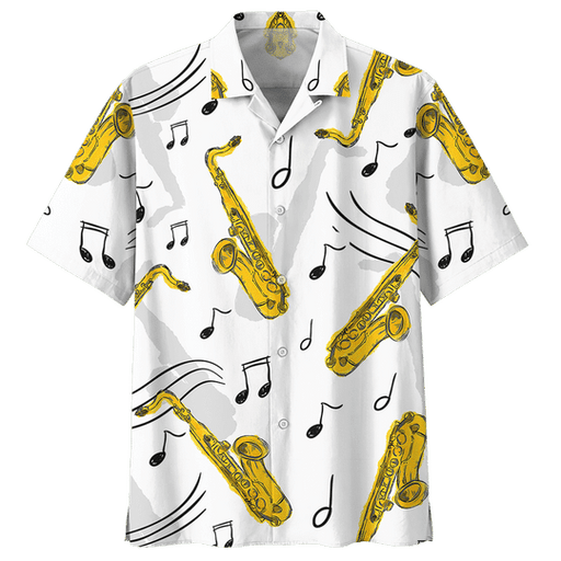 Saxophone Shirt - The Burning Melodies Of Saxophone Music Hawaiian Shirt