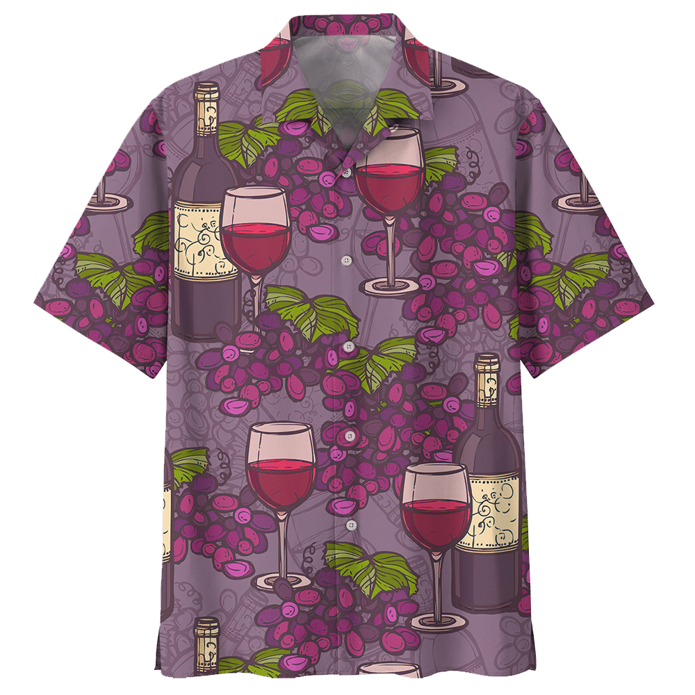 Wine Shirt - Save Water, Drink Red Wine Hawaiian Shirt