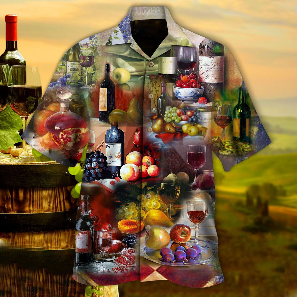 Wine Shirt - A Meal Without Wine Spirit Is Called Breakfast Hawaiian Shirt
