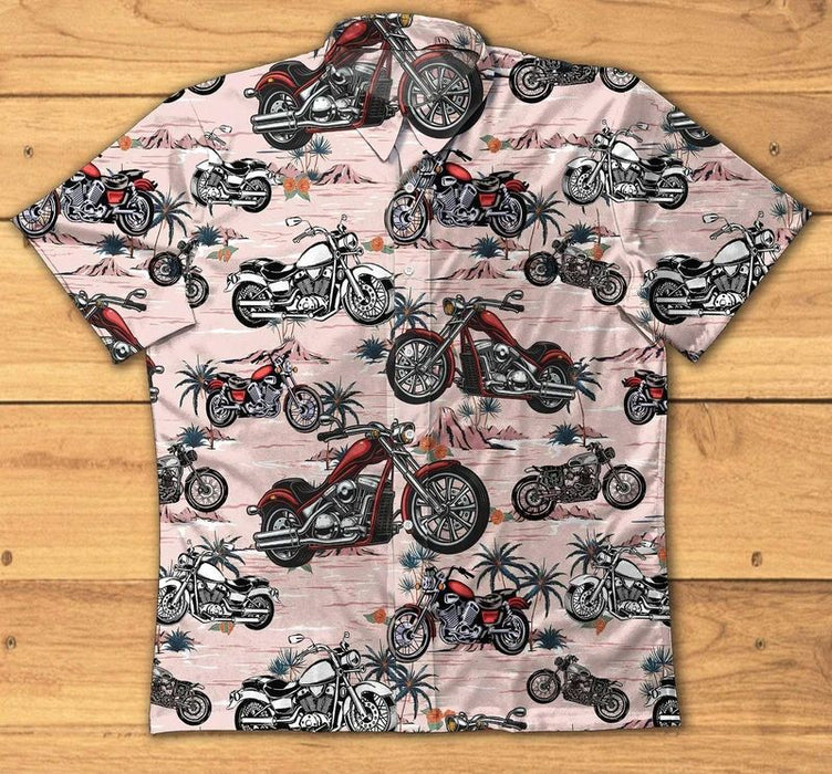 Biker Shirts - Take A Ride And Go To Motorcycles Island Tropical Unique Hawaiian Shirt