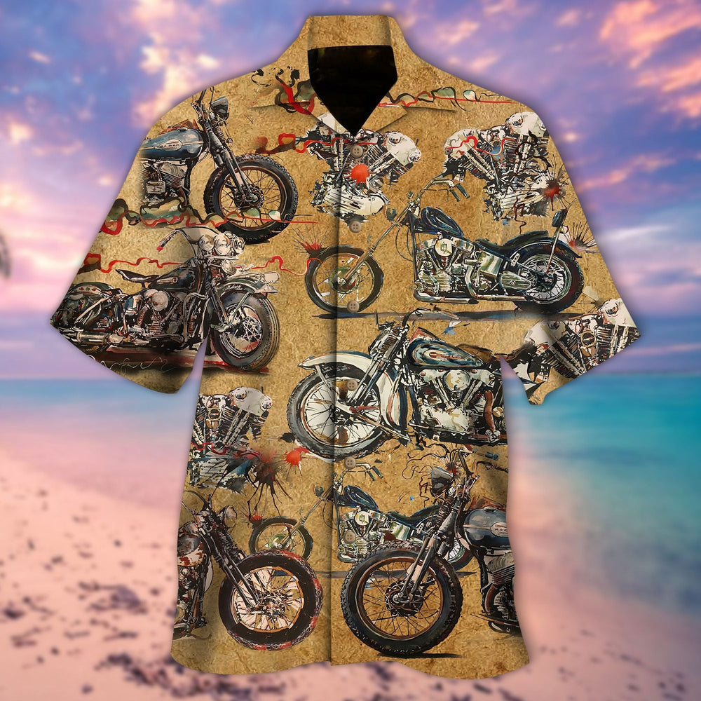 Biker Shirts - Yesterday Is History, Tomorrow Is A Mystery, Ride And Live Today Unique Motorcycle Hawaiian Shirt