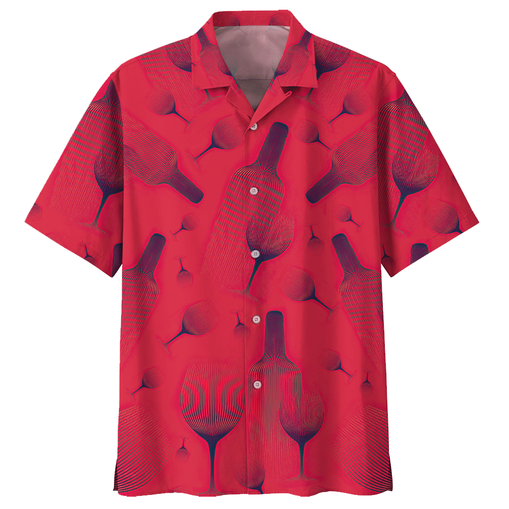 Wine Shirt - Sweet Red Wine Like Your Partner Lips Hawaiian Shirt