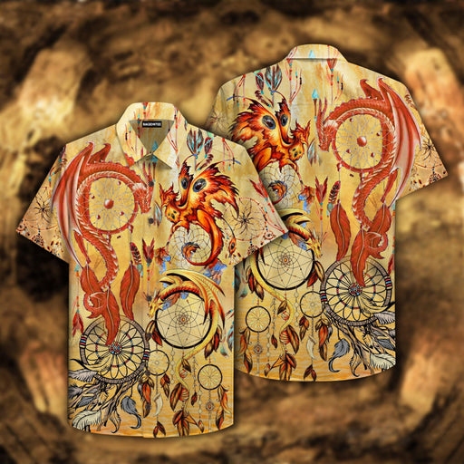 Dragon Shirt - Dragons Native Dreamcatcher Unisex Hawaiian Shirt