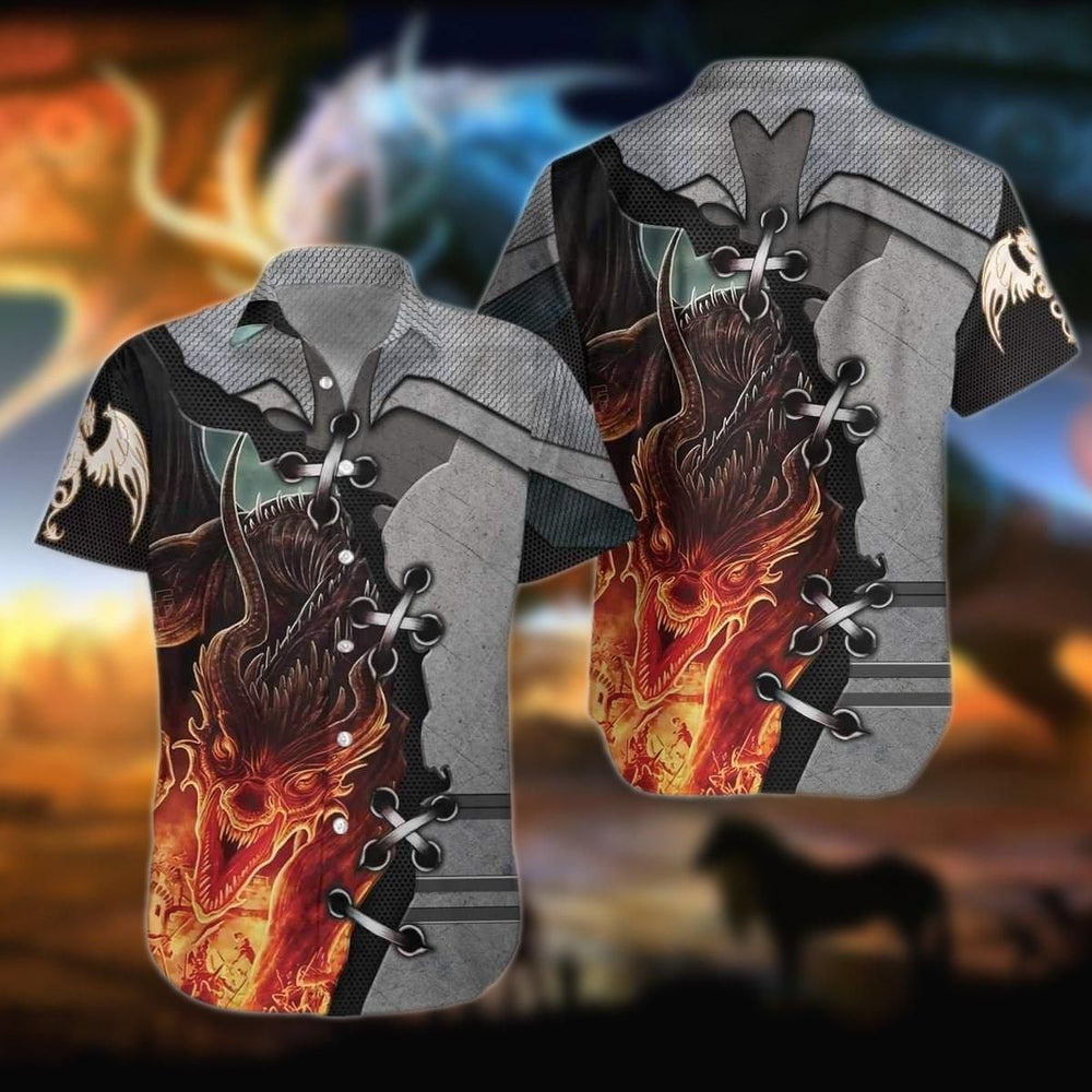 Dragon Shirt - Tattoo And Dungeon Dragon Unisex Hawaiian Shirt