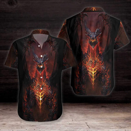 Dragon Shirt - Volcanic Dragon Unisex Hawaiian Shirt