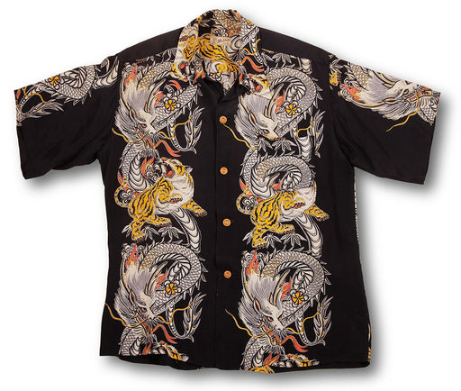 Dragon Shirt - Chinese Dragon Flying Pattern Hawaiian Shirt