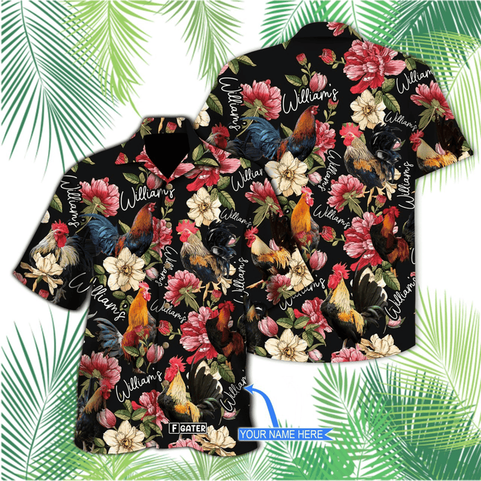 Rooster Shirt - Roosters Chicken Poultry Farming Life Unique Aloha Custom Hawaiian Shirt RE