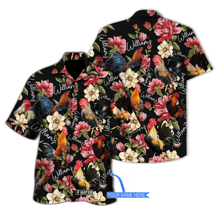 Rooster Shirt - Roosters Chicken Poultry Farming Life Unique Aloha Custom Hawaiian Shirt RE