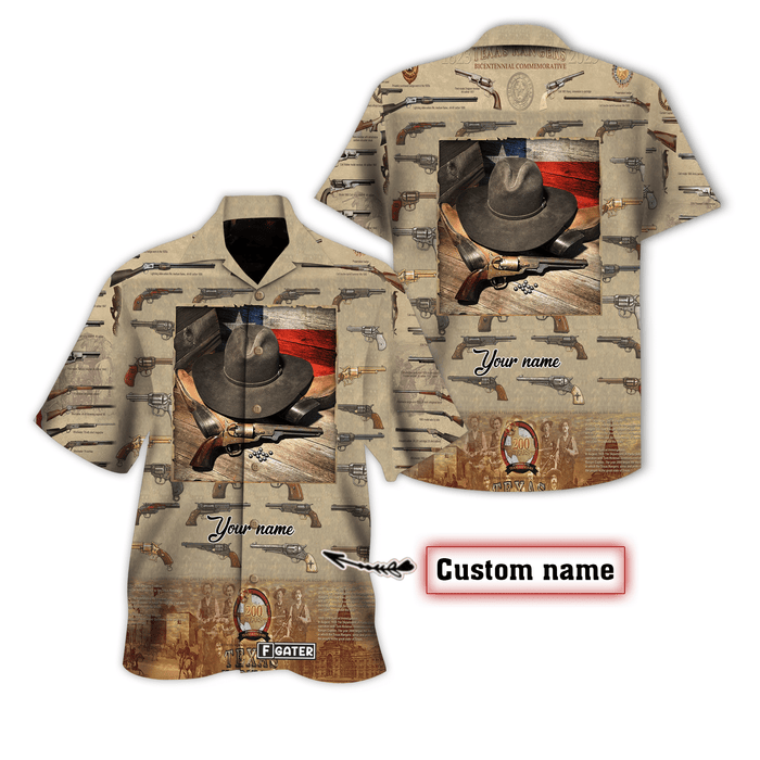 Cowboy Shirt - Texas Heritage Custom Hawaiian Shirt RE