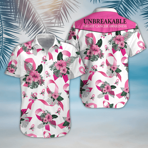 Breast Cancer Awareness Shirts - I Am An Unbreakable Breast Disease Fighter Unique Aloha Hawaiian Shirt