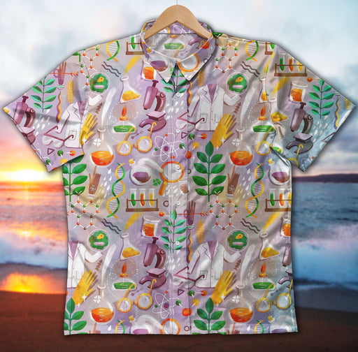 Teacher Shirts - Chemical Bonding Occurs In Test Tubes Unique Hawaiian Shirt