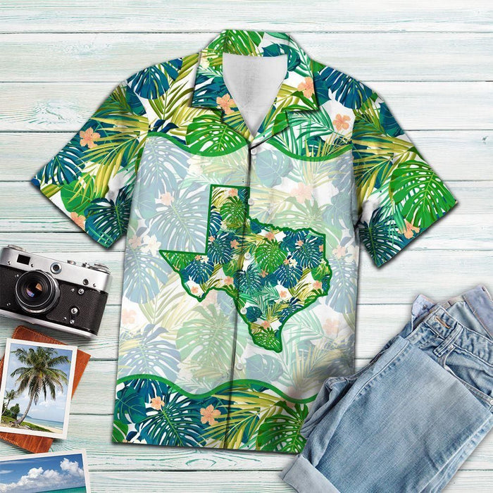 Texas Green Tropical Awesome Design Unisex Hawaiian Shirt
