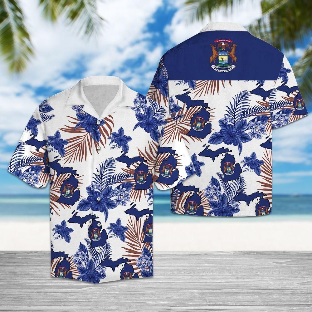 Michigan Proud Hawaiian Shirt