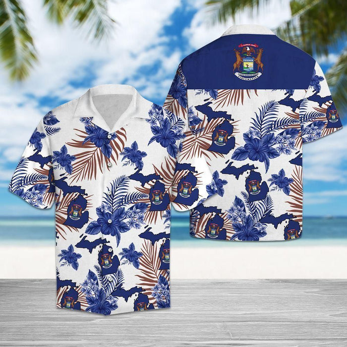 Michigan Proud Hawaiian Shirt