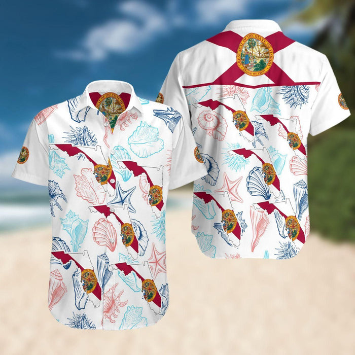 Florida White Unique Design Unisex Hawaiian Shirt