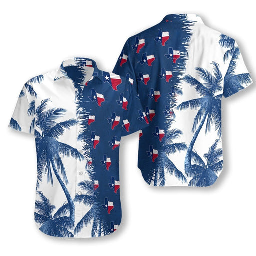Tropical Texas Palm Tree Unique Hawaiian Shirt