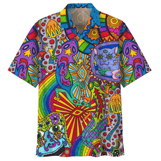 Hippie Shirt - 70s Hippie Fashion Clothes Unique Hawaiian Shirt