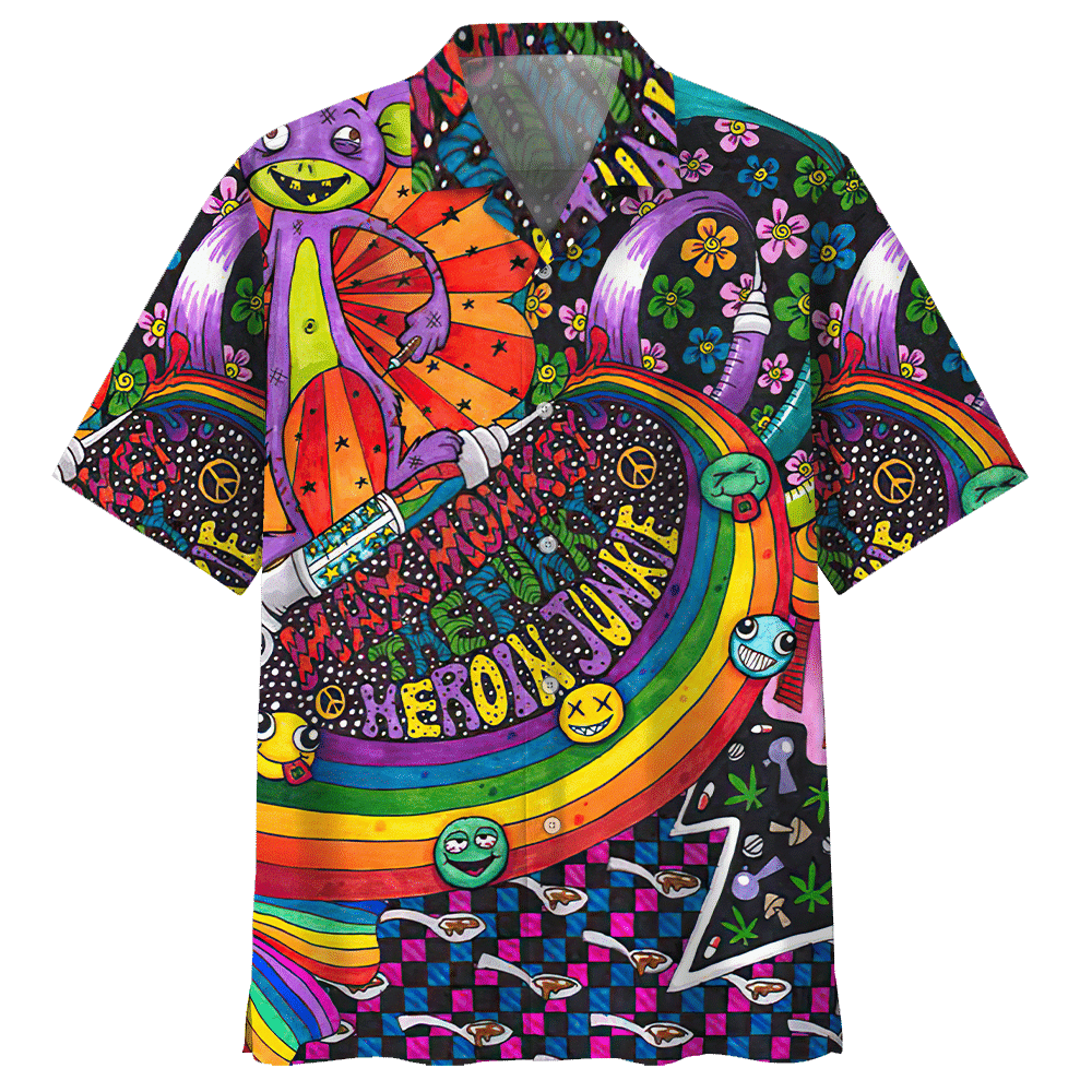 Hippie Shirt - 60s Hippie Fashion Clothes Unique Hawaiian Shirt