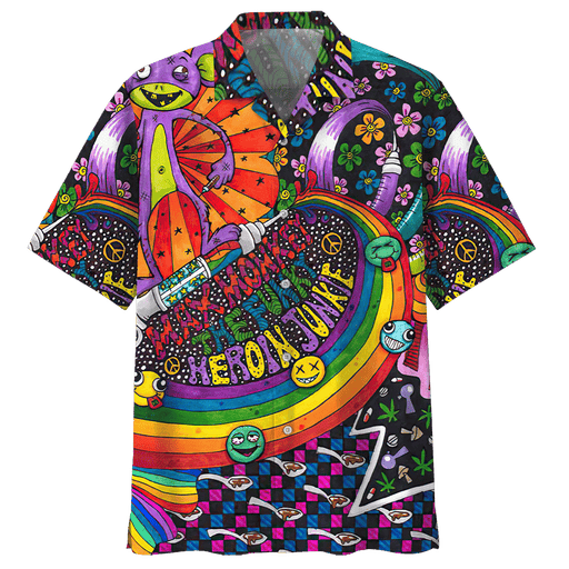 Hippie Shirt - 60s Hippie Fashion Clothes Unique Hawaiian Shirt