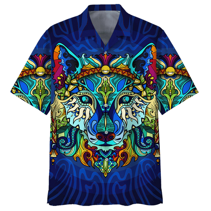 Hippie Shirt - Boho Hippie Clothes Wolf Unique Hawaiian Shirt