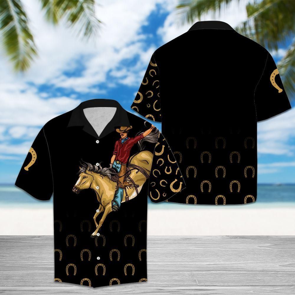 Cowboy Black Nice Design Unisex Hawaiian Shirt