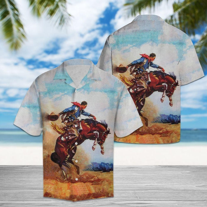 Cowboy Art Multicolor Unique Design Unisex Hawaiian Shirt