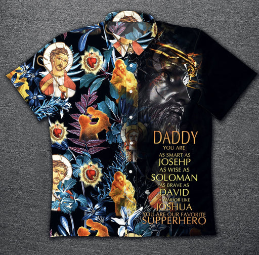 Jesus Shirt - Father's Day Daddy Miracles Of Jesus Today's Gospel Reading Unique Hawaiian Shirt