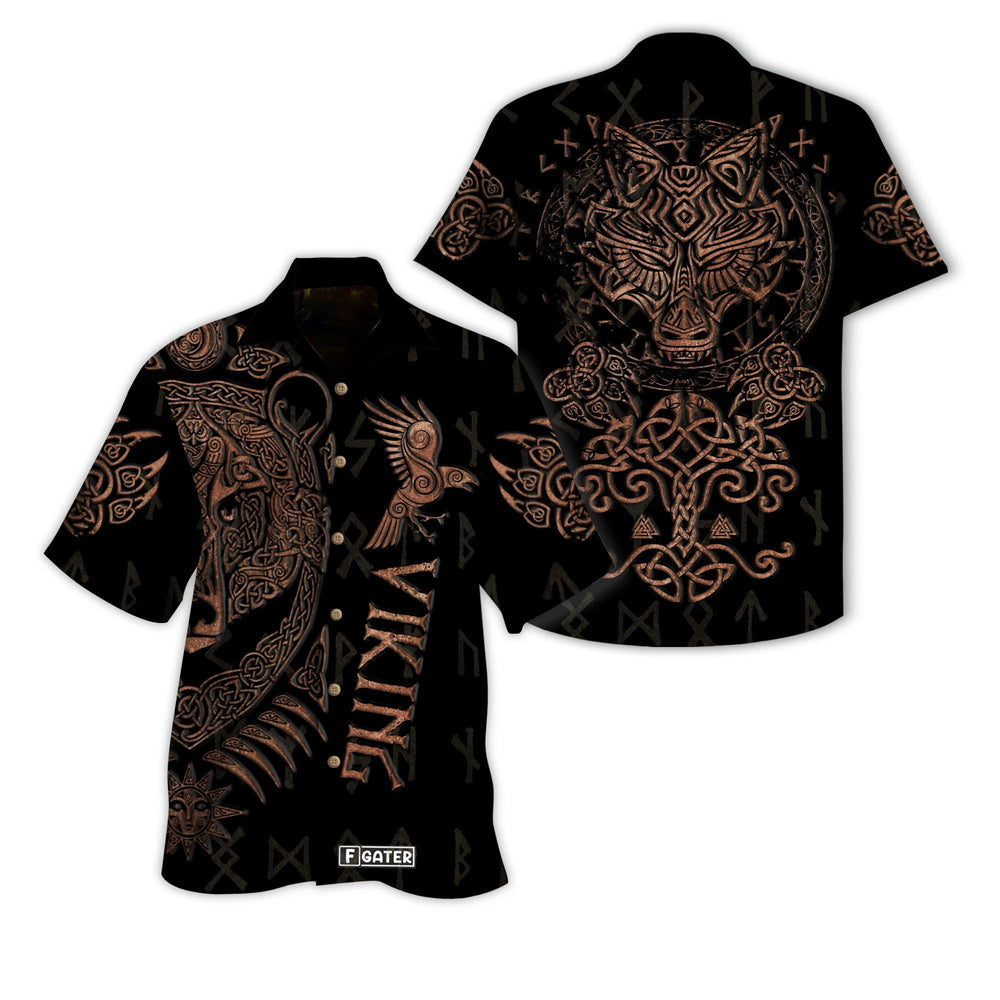 Viking Shirts - Nordic Viking Bear - Viking Hawaiian Shirt