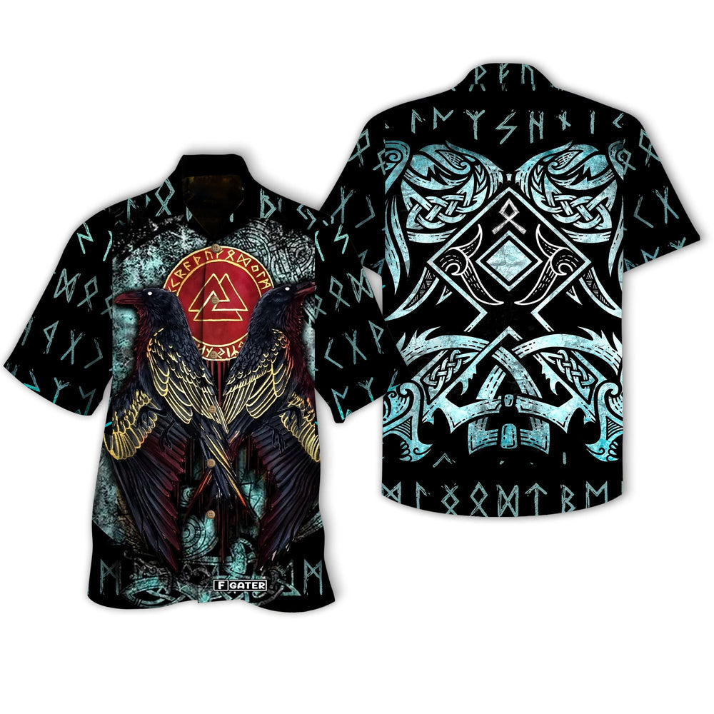 Viking Shirts - Nordic Warrior Real Viking Tattoo - Viking Hawaiian Shirt