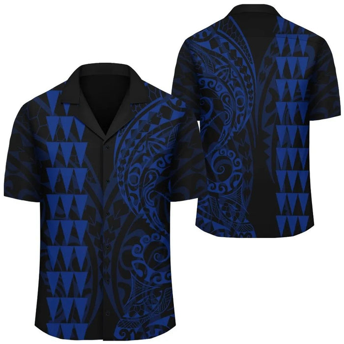 Kakau Polynesian Design Tribal Youth Hawaiian Shirt – AH – J6