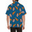 Custom Face Pizza Blue Men's All Over Print Hawaiian Shirt