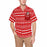 Custom Face&Name Red Patterns Men's All Over Print Hawaiian Shirt With Chest Pocket