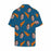 Custom Face Pizza Blue Men's All Over Print Hawaiian Shirt