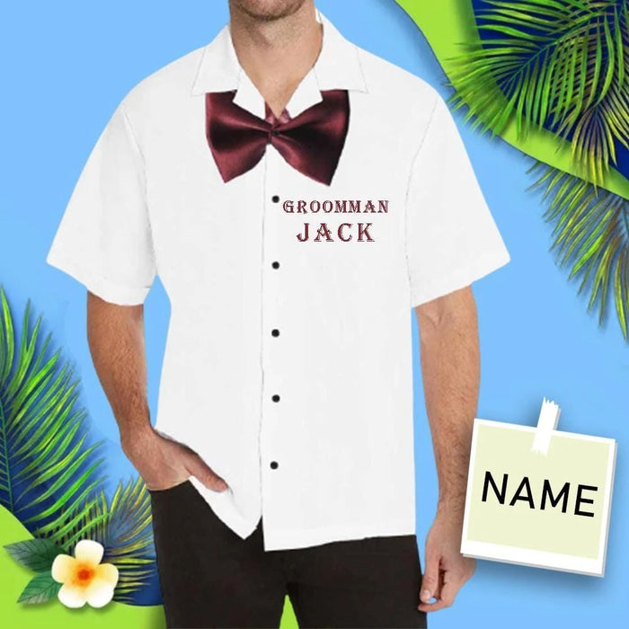 Custom Name Gentleman Men's All Over Print Hawaiian Shirt