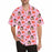 Custom Face Pink Cute Heart Men's All Over Print Hawaiian Shirt