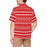 Custom Face&Name Red Patterns Men's All Over Print Hawaiian Shirt With Chest Pocket