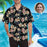 Custom Face Lily Flowers Men's All Over Print Hawaiian Shirt