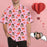 Custom Face Pink Cute Heart Men's All Over Print Hawaiian Shirt