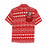 Custom Face&Name Red Patterns Men's All Over Print Hawaiian Shirt With Chest Pocket