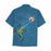 Custom Face Frog Blue Men's All Over Print Hawaiian Shirt With Chest Pocket