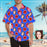 Custom Face Lips Men's All Over Print Hawaiian Shirt