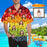 Custom Face Vitamin Fruits Men's All Over Print Hawaiian Shirt